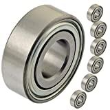 HD Switch - 6 Pack - Z9504-RST Lawn Mower Spindle Bearing 3/4" Bore fits John Deere JD9236 JD9296 204BBAR P204RR6 Z9504RST Z9504 w/ C3 Clearance for Lawnmower Spindle Bearings & HIGH Temp Grease