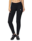 BALEAF Women's 3D Padded Cycling Tights Long Mountain Bike Pants Bicycle Leggings Wide Waistband  Black Size M