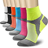 CHARMKING Compression Socks Women & Men 6 Pairs 15-20 mmHg is Best Graduated Athletic for Running, Flight Travel, Pregnant, Cycling, Support -Boost Performance, Flexibility, Durability(Multi 02,L/XL)