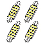 42MM 578 LED Festoon Bulbs, Extremely Bright 15smd 2835 Chipset 212-2 Led Car Bulbs, DE3425 DE3423 Replacement Bulbs for Car Interior Dome Map Courtesy Lights 1.64 inches 211-1 569 Led Car Bulbs,4PCS