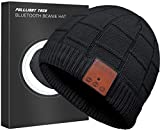 Upgraded Bluetooth Beanie Hat Headphones Wireless Headset Winter Music Speaker Hat Knit Running Cap with Stereo Speakers & Mic Unique Christmas Tech Gifts for Women Mom Her Men Teens Boys Girls
