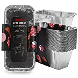 Stytbtot 30 Pack Blackstone Drip Pan Liners, Aluminum Grease Catcher Cup for 28 inch and 36 inch Blackstone Grill