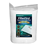 Aquarium Filter Pad - FilterFirst Premium True Dual Density 12" by 72" by 3/4 to 1" Aquarium Filter Media Roll for Crystal Clear Water