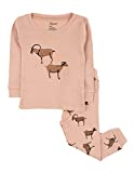 Leveret Kids & Toddler Boys Girls 2 Piece Pajamas 100% Cotton Goat (Size 4 Years)