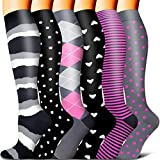 Copper Medical Compression Socks for Women and Men Circulation(6 Pairs)-Best Support for Running, Athletic, Nursing, Travel