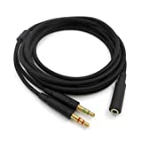 3.5mm Universal 2 in 1 Gaming Headset Audio- Extend Cable for HyperX Cloud II/Alpha-/Cloud Flight/Core Headphone for Computer (200cm)