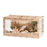 MEWOOFUN Large Hamster Cage Wooden Hamster Cage for Syrian Hamster (39.4" L X 19.7" WX 19.7H) Acrylic Hamster Cage Without Accessories (Front-Opening)