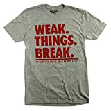 Westside barbell T-Shirt - Weak Things Break (Medium) Heather Grey