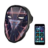 Depointer Life Led Mask with Bluetooth App Controlled, Customizable Shining Mask