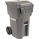 OTTO Mobile Heavy Duty Trash Container, 95 Gallon, Gray