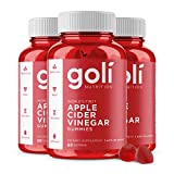 Apple Cider Vinegar Gummy Vitamins by Goli Nutrition - Immunity, Detox & Weight (3 Pack, 180 Count, with The Mother, Gluten-Free, Organic, Vegan, Vitamin B9, B12, Beetroot, Pomegranate)