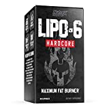 Nutrex Research Lipo-6 Hardcore Weight Loss Supplement, Appetite Suppressant, Diet Pills, Fat Burner Capsules – 60 Count