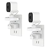 Koroao 2PACK Blink Mini Outlet Wall Mounts - AC Outlet Wall Plug Mount Stand Holder Bracket for Blink Mini Indoor Camera Without Messy Wires or Screws(Blink Mini is not Include)