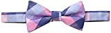 Tommy Hilfiger Men's Buffalo Tartan Pre-Tied Bow Tie, Pink, One Size