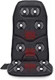 Comfier Massage Seat Cushion with Heat - 10 Vibration Motors Seat Warmer, Back Massager for Chair, Massage Chair Pad for Back Ideal Gifts for Women,Men (Black)
