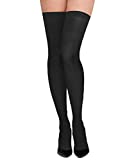 Commando Women's Up All Night Thigh Highs, Black, Small