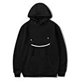 JHDESSLY Unisex Hoodie Sweatshirt Dreamwastaken Dream Smile Merch Men Women Fashion Harajuku Tracksuit Pullover Black