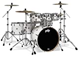 PDP By DW 7-Piece Concept Maple Shell Pack with Chrome Hardware Pearlescent White