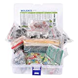 Molence DIY Electronics Components Kit Assortment, Resistors 1818PCS, LED, Triode, Capacitors, Diodes, PCB, Potentiometer, Variable Resistance, Stabilivolt for Arduino UNO MEGA2560 Raspberry Pi MCU