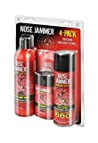 Nose Jammer Natural Scent-Masking Best Value Combination 4-Pack (Field Spray, Deodorant, Wipes, Shampoo/Body Wash)