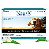 NausX Anti-Motion Sickness and Nausea Relief for Small Breed Dogs, Relief for Disorientation and Dizziness, 10 Tablets