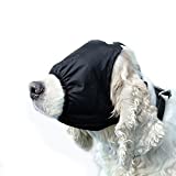 NACOCO Dog Calming Cap Eye Mask Nylon Shading Pet Anxiety Mask Muzzle for Grooming Anti Car Sickness (S)