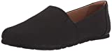 Amazon Essentials Women's Casual Slip On Canvas Flat Sneaker, Black, 9 B US