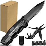 Gifts for Dad from Daughter Son,Pocket Multitool Knife "BEST DAD EVER",Christmas Stocking Stuffers for Dad,Fathers Day Unique Gift for Dad,Birthday Tool Gifts for Dad,Camping,Hiking,Emergency,Outdoor.