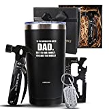 Birthday Gifts For Dad From Daughter Son Kids, Christmas Gifts For Dad Who Wants Nothing, Father Day Gifts For Dad Husband From Wife Tumbler All In One Hammer Multi-tool Set Gift Baskets For Men