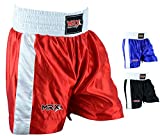 Men Boxing Shorts for Boxing Training Fitness Gym Cage Fight MMA Mauy Thai Kickboxing Trunks Clothing Red XL