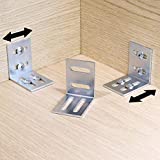 Heavy Duty Wood Table Top Expansion Bracket | Clip Fastener Connector Z Figure 8 Steel Table Desk Coffee Live Edge Woodwork Wood Woodworking (16)