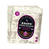 KRAVE Zero Sugar 100% Grass Fed Beef Jerky | Sonoma Barbeque 4 Pack | Premium Chef Crafted Meat Cuts With Unique Flavors and No MSG | High Protein, Gluten Free | Pack of 4 2.1oz bags
