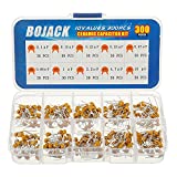 BOJACK 10 Values 300 Pcs Ceramic Capacitor 0.1 0.15 0.22 0.33 0.47 0.68 1 2.2 4.7 10 uF Multilayer Monolithic Ceramic Capacitor Assortment Kit