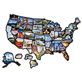 EverStrong RV State Sticker USA Travel Map for Motorhome - Travel Trailer Accessories - Camper Decals for Outdoor & Indoor - RV Decals, RV Sticker Map (21in x 15in)