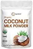 Micro Ingredients Organic Coconut Milk Powder, 2 Pound (32 Ounce), Plant-Based Creamer, Perfect for Coffee, Tea and Smoothie, Non-GMO and Keto Friendly