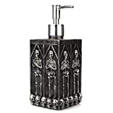 Skull Design Refillable Hand Liquid Soap Dispenser 460ML Lotion Body Hand Sanitizer Container for Kitchen Bathroom Home Hotel Office Use and Halloween Decoration and Gifts