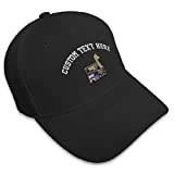 Custom Baseball Cap Ham Radio Communication Embroidery Acrylic Dad Hats for Men & Women Strap Closure Black Personalized Text Here