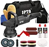 Buffer Polisher, SPTA 5-Inch 125mm Dual Action Random Orbital Car Polisher,Car Detailing Kit, 4Pcs 5inch & 4Pcs 6Inch Polishing Pad,Packing Bag for Car Polishing and Waxing-DAPSET-US