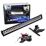 iJDMTOY Lower Grille 30-Inch LED Light Bar Kit Compatible with 2016-23 Toyota Tacoma, Includes (1) 180W High Power LED Lightbar, Lower Bumper Opening Mounting Brackets & On/Off Switch Wiring Kit