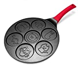 Pancake Molds for Kids - Pancake Pan for Kids - Mini Pancakes Maker Kids Pancake Pan Non-stick Pancake Griddle Grill Pan Mini Crepe Maker Sarten Para Pancakes Niños