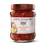 Robert Rothschild Farm Hot Pepper Peach Fruit Spread – Sweet and Spicy Gourmet Dip, Spread and Condiment – 12.4 Oz