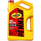 Pennzoil 550045218 5 quart 5W-30 High Mileage Motor Oil (SN jug)