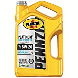 Pennzoil Platinum Full Synthetic 5W-20 Motor Oil (5-Quart, Single Pack)