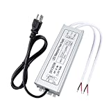 inShareplus LED Driver, 300W IP67 Waterproof Outdoor Power Supply, AC 90-265V to DC 24V 12.5A Low Voltage Transformer, Adapter with 3-Prong Plug for LED Light, Computer Project, Outdoor Use