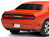 MP Concepts Rear Window Louvers; Matte Black Compatible with Dodge Challenger 2008-2020