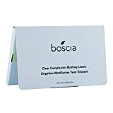 boscia Blotting Linens - Vegan Natural Clean Skincare. Oil Control Blotting Paper, Face Blotting Sheets, Travel Size 100 ct. Clear Complexion,100 Count (Pack of 1)