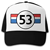 Herbie 53 Film Movie Fan Hat - Classic Herbie Hat, Vintage Trucker Cap, 1950s Racing Buggy, 50s Racing, Oldschool, Oldtimer, Snapback