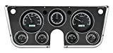 Dakota Digital 67 - 72 Chevy Pickup Truck Analog Dash Gauge & Clock Black Alloy White VHX-67C-PA-K-W