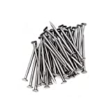 cSeao 200pcs 40mm/ 1-1/8" Length Flat Head Nails for Picture Wall Hanging, Common Nails, Wood Nails