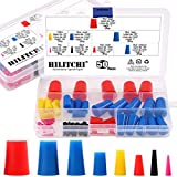 Hilitchi 50 Pcs 1/16” to 5/8” Silicone Rubber Plug Kit Tapered Stopper Plugs Masking Tool for Powder Coating Painting Anodizing Plating with Storage Box